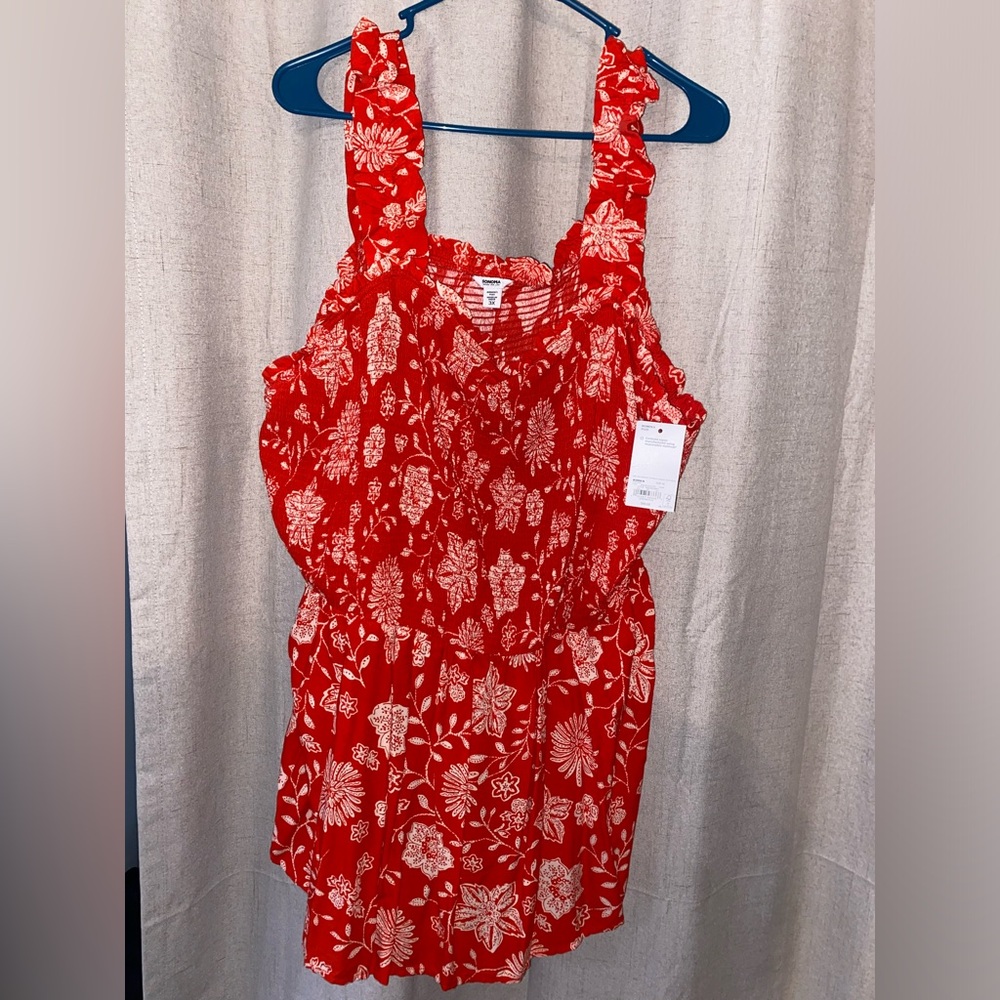Peplum tank top